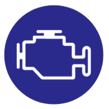 motor kék